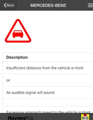 Warning Lights Application android App screenshot 3